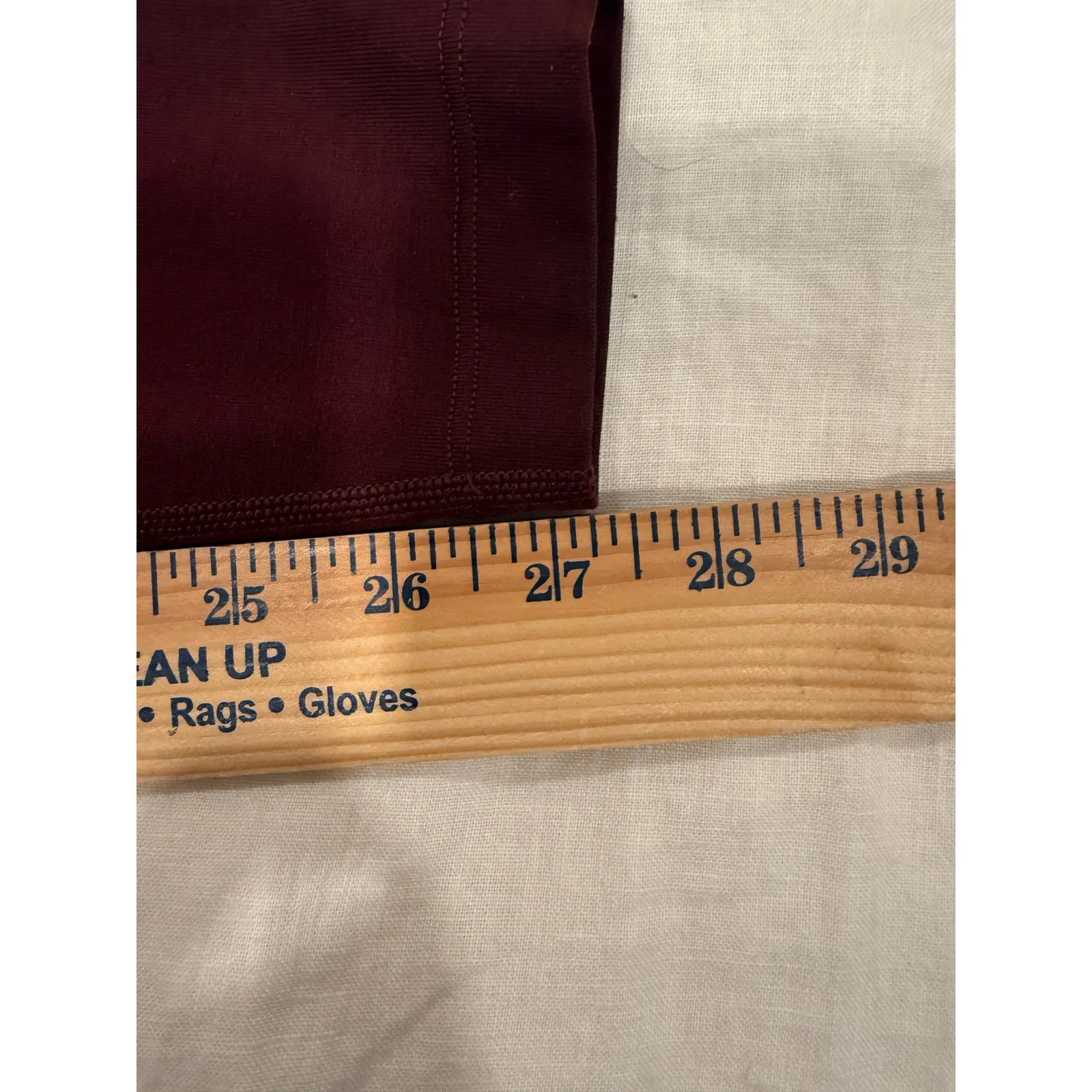 Allbirds Leggings Womens XS Maroon Tencel Stretch High Waisted Gym Yoga Running - Image 10