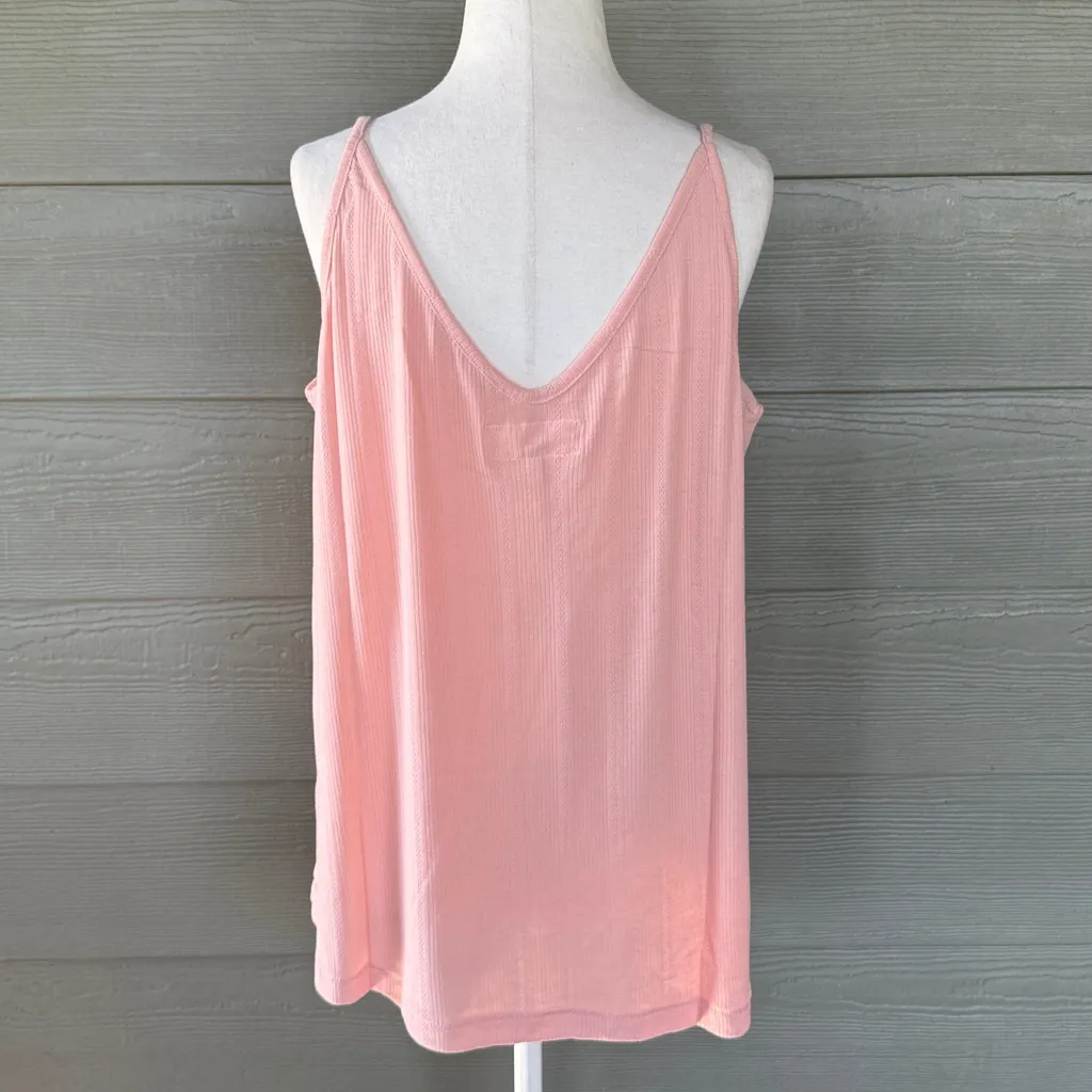 THE GREAT. Pointelle Sleep Cami Pink Size L - Image 6