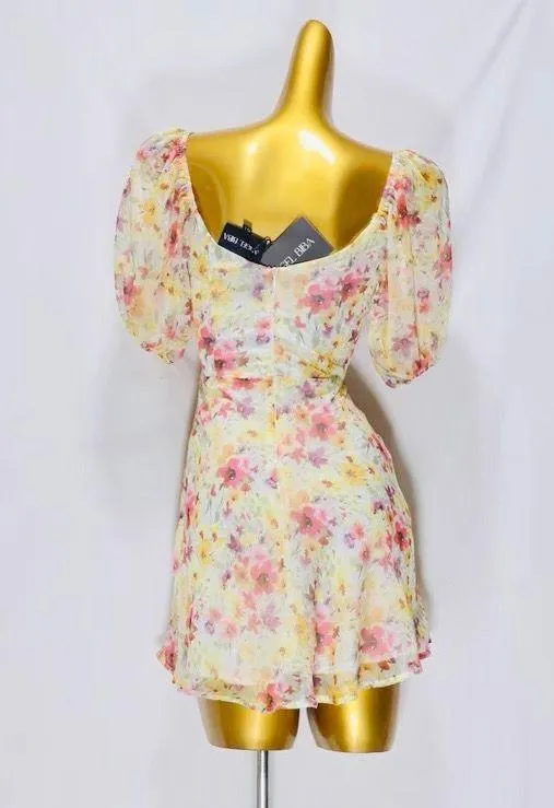 HELLO MOLLY Angel Biba Multicolor Graceful Hours Floral Dress - Image 4