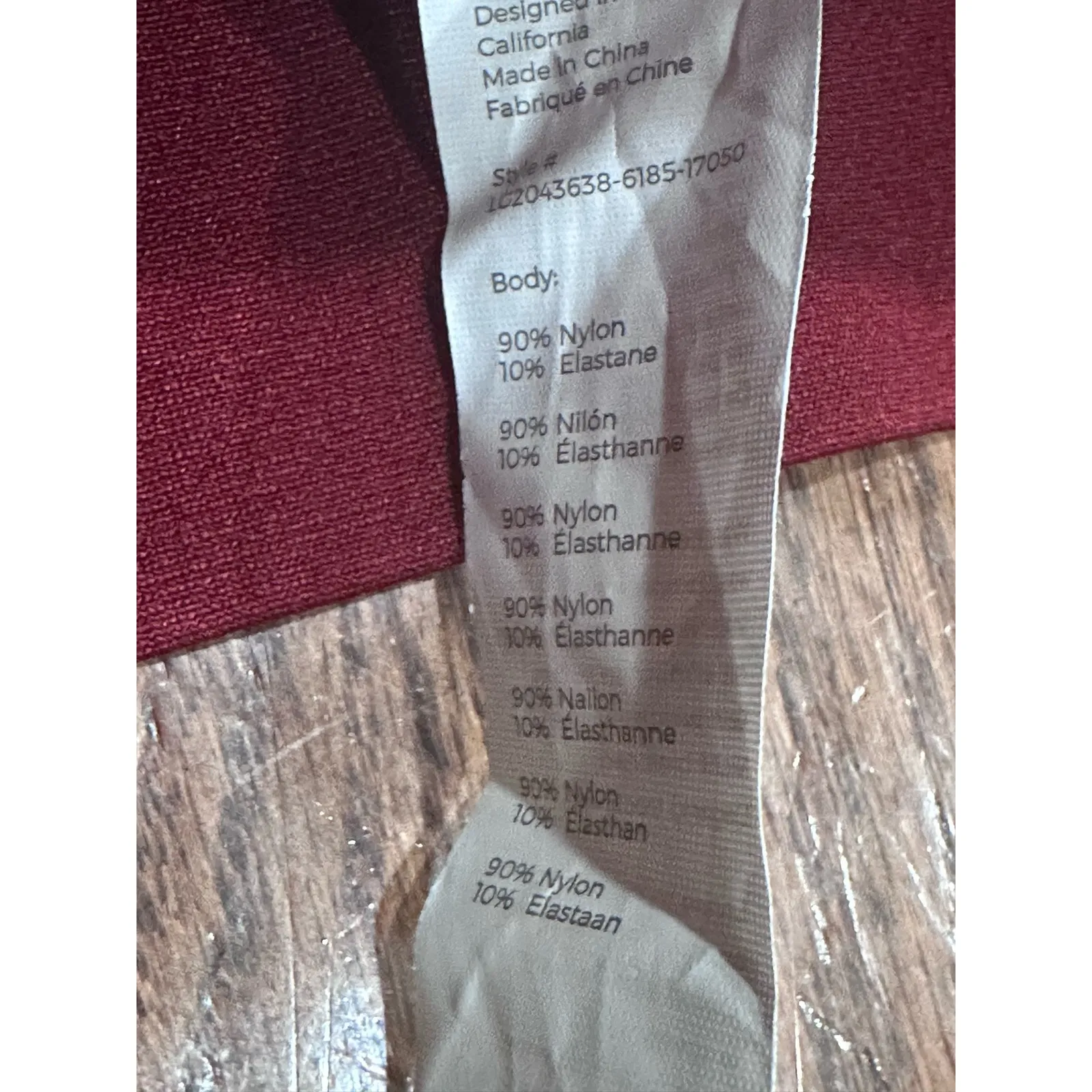 NWT Fabletics SculptKnit High Waist Leggings Sz. Large Red Flattering Sculpting - Image 11