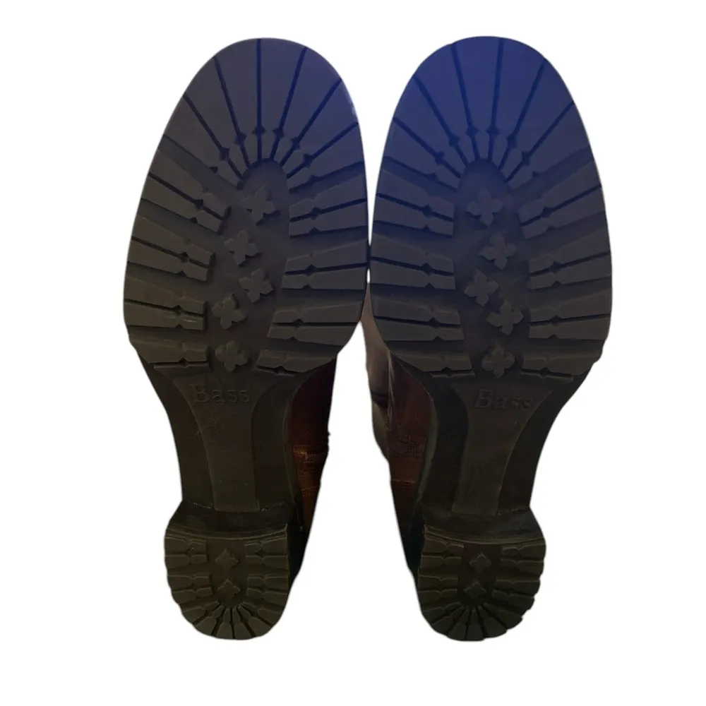 Bass Rustic Two Tone Mid Calf Boot Brown Size 7.5 - Image 5