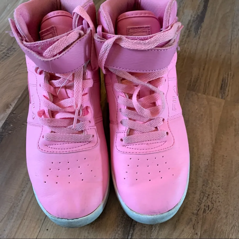Vintage Reebok Pink high top Sneakers  Size Youth 4.5 Womens 6 Retro Classic EUC - Image 3