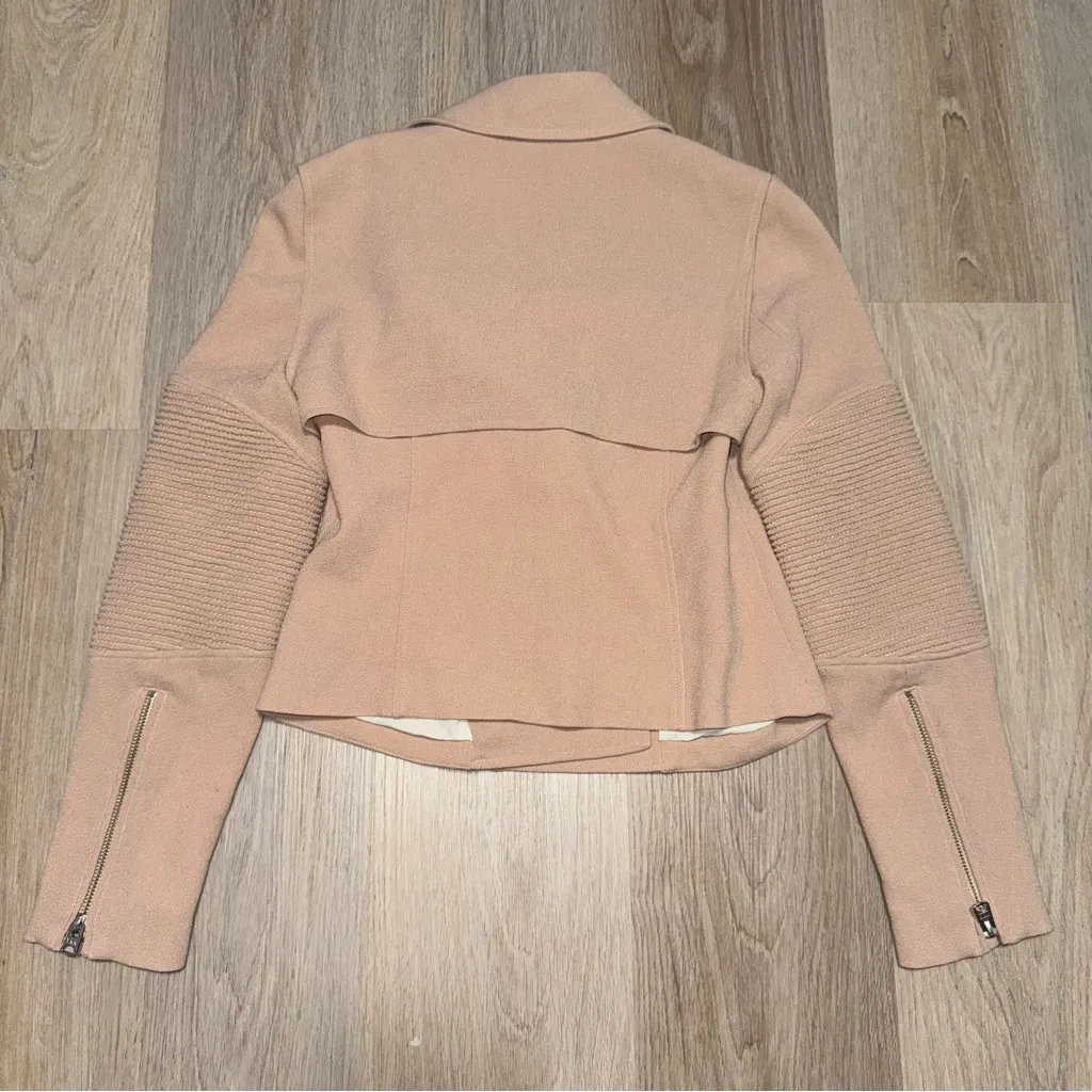 Wilfred by Aritzia Blush Pink Moto Jacket - Size 4 - Image 4