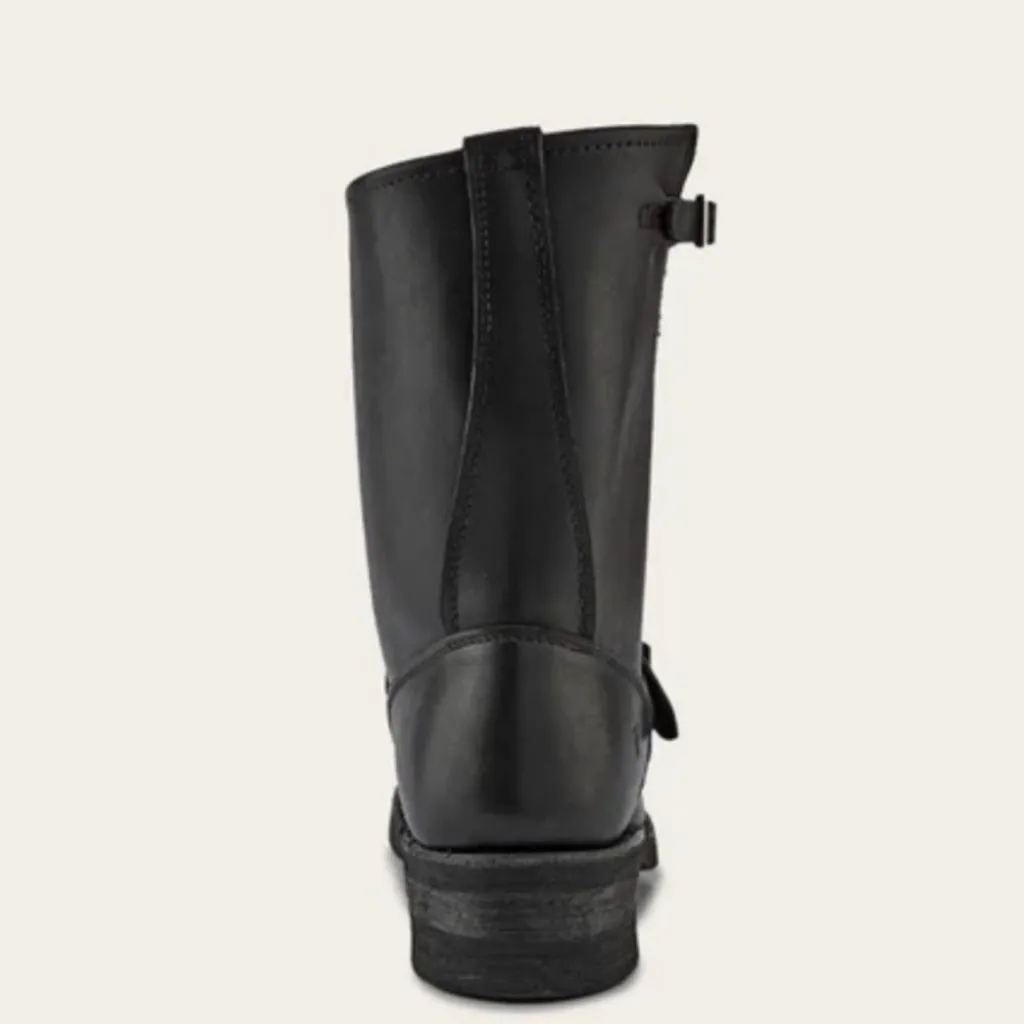 Frye Engineer 12R Greasy Black Leather Biker Boot Size 6 - Image 8