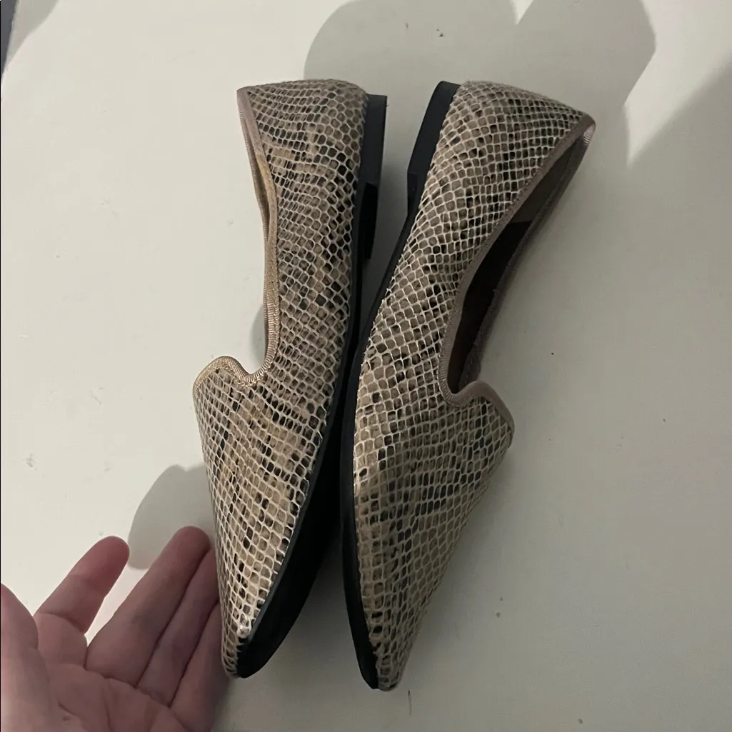 H&M Women’s Snakeskin Look Flats Loafers Size 37 or 6.5 - Image 11
