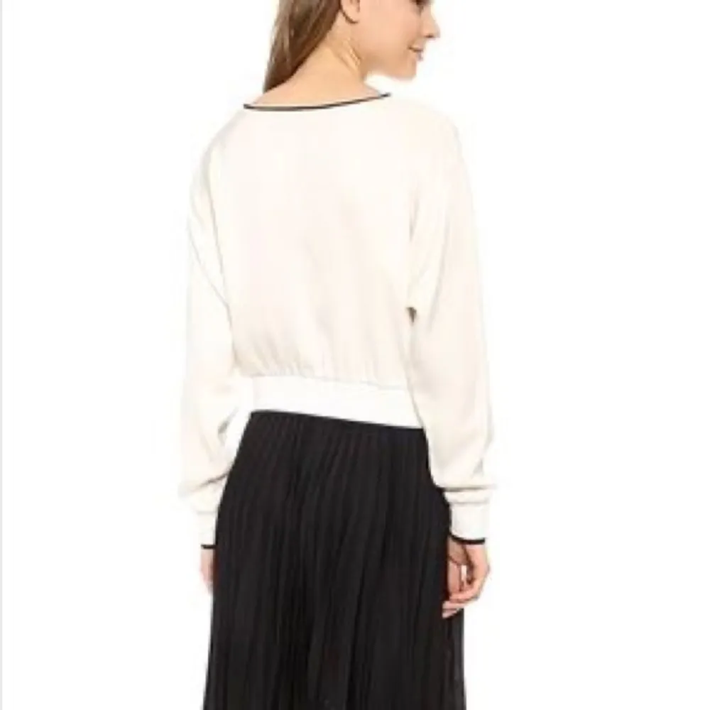 Theory Delpy S Georgette White Silk Blouse - Image 2