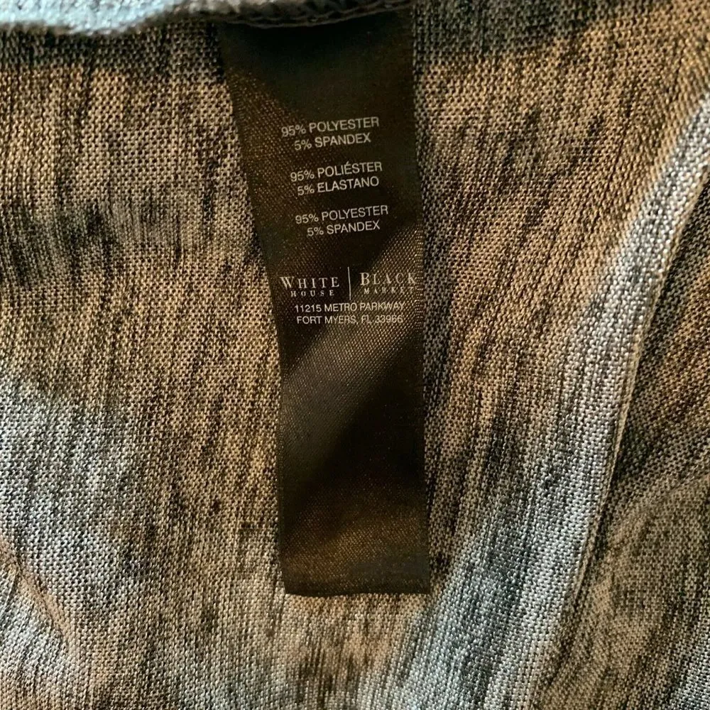 White House Black Market Gray Layered Tunic - Image 5