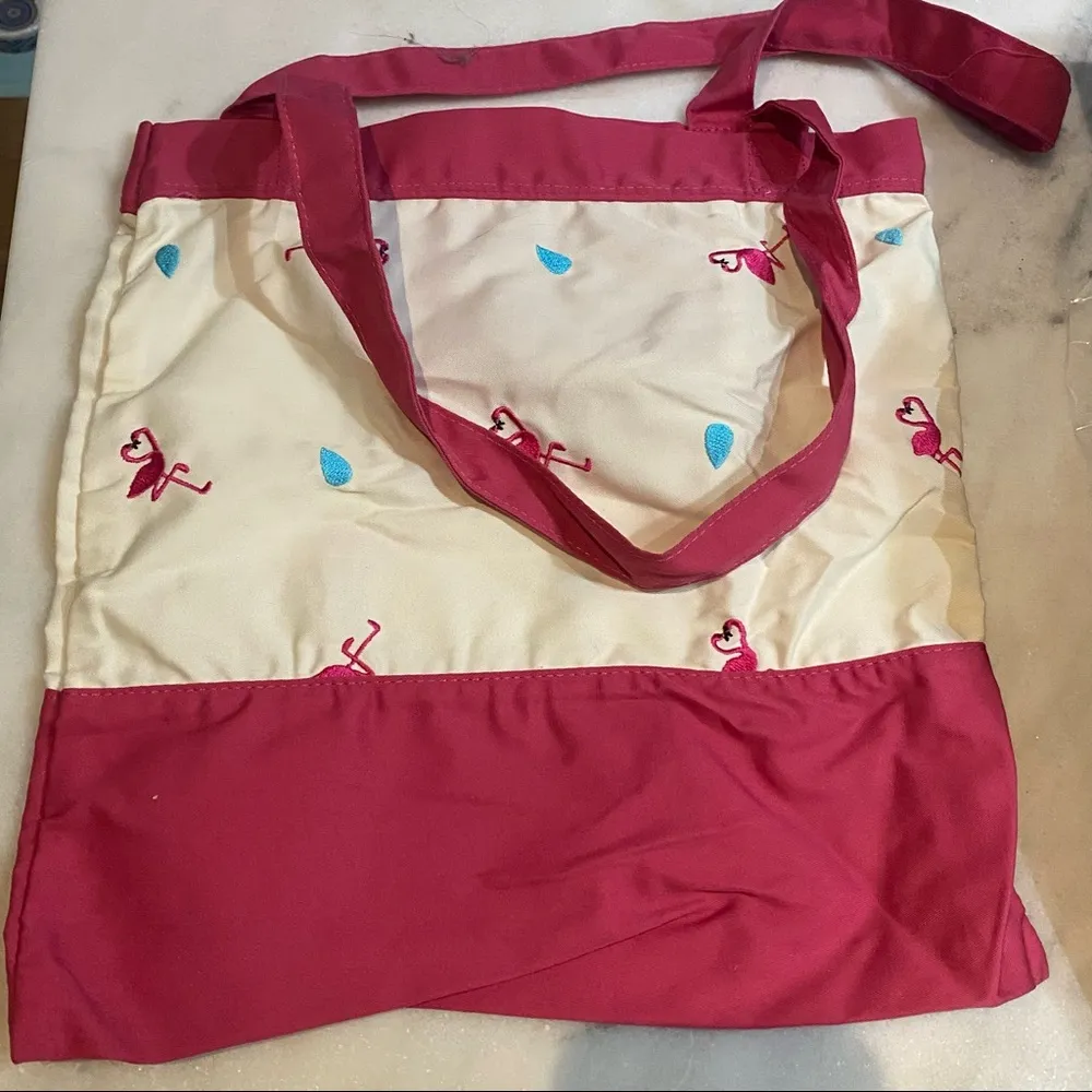 Super cute flamingo tote Pink - Image 4
