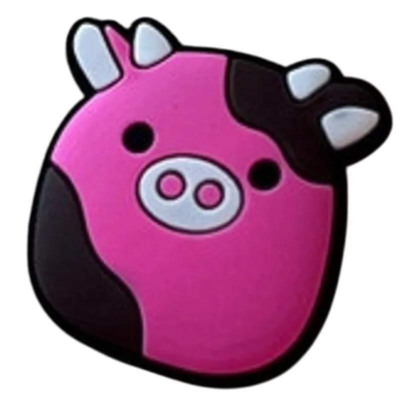 Croc Jibbitz | Squishmallows Pollyanna the Pink Cow Croc Charm | Cute Gift - Image 2