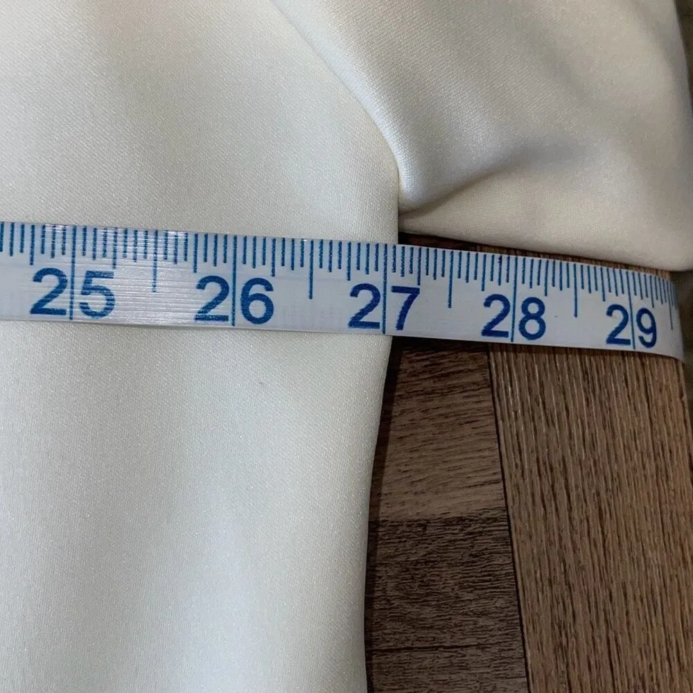 Dressbarn NWT Vintage Womens Embroidered Tank & Blazer Jacket‎ 2Pc Set Off White - Image 7