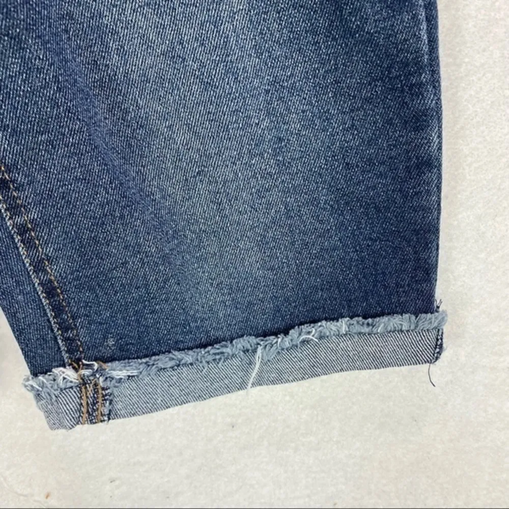 Vanilla Star Ripped Distressed Button‎ Fly Cuffed Bermuda Shorts - Image 5