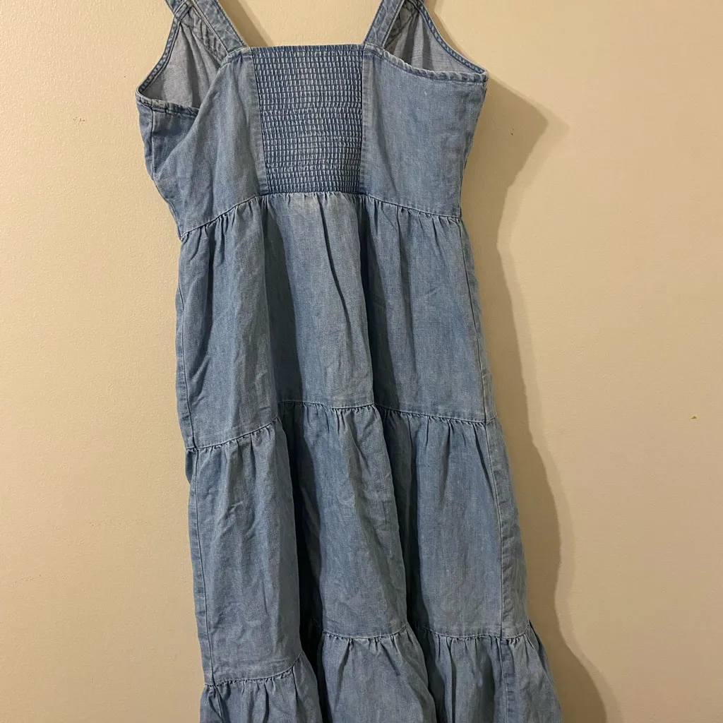New NWT Levi’s Light Blue Denim Button-Up Dress Size Medium - Image 2