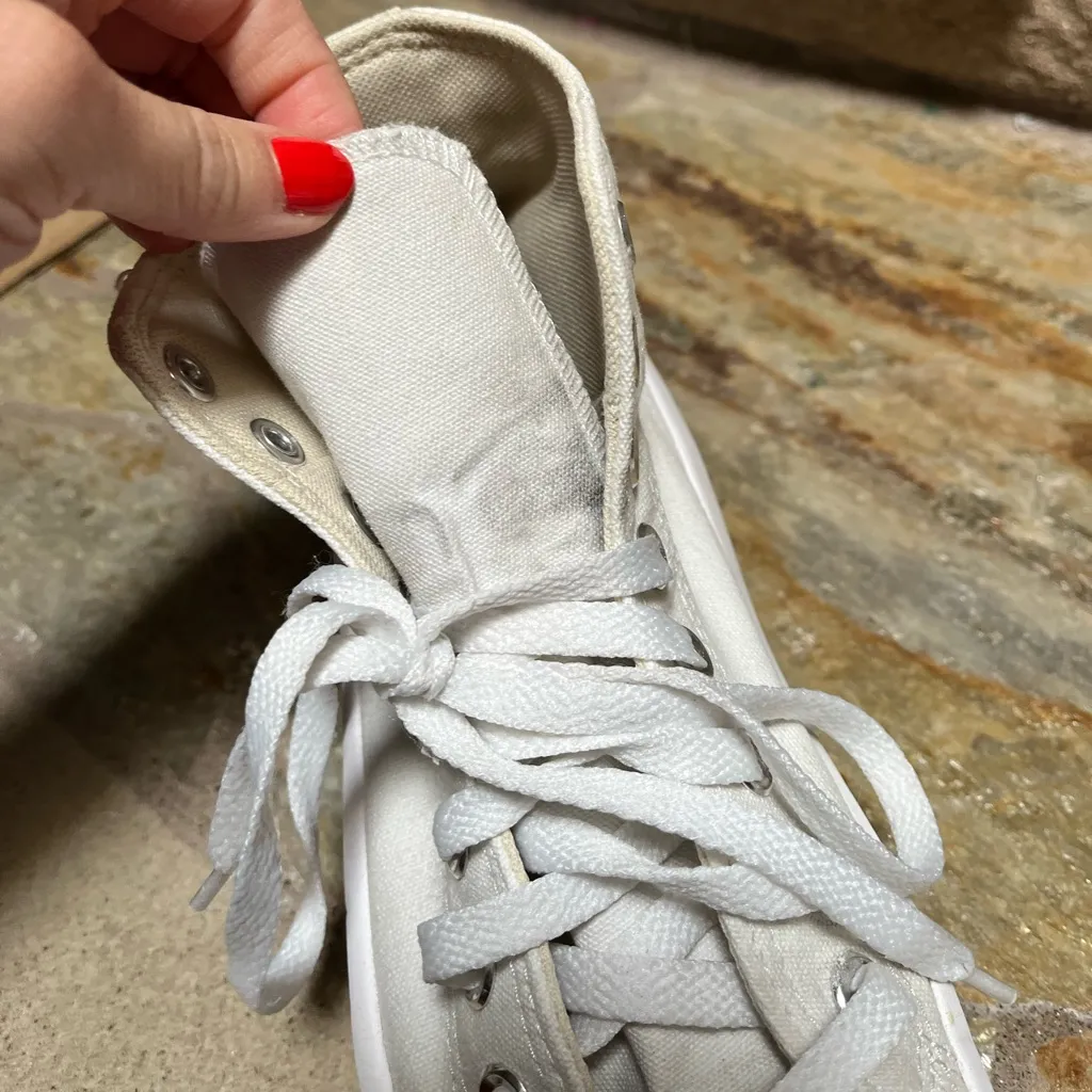 Converse Chuck Taylor All Star Move High-Top Sneaker White 7.5 - Image 8