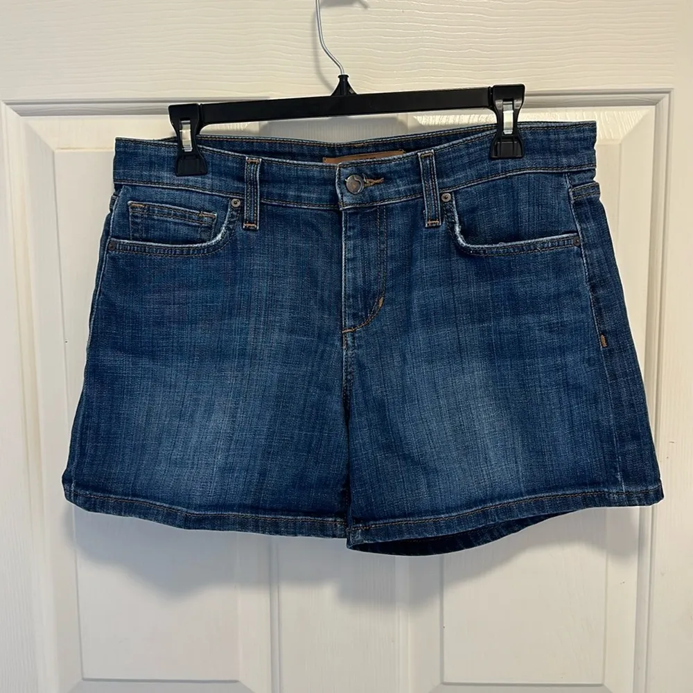 Joe's Jeans  Women's Size 29 Emmie Denim Shorts Dark Wash Distressed - Image 2