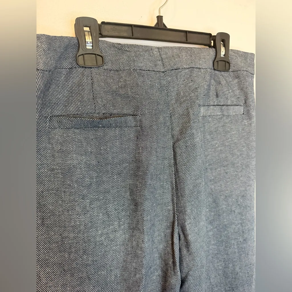 Valerie Stevens Collection Dress Pants Women's Size 8 Blue Side Zip Linen - Image 7