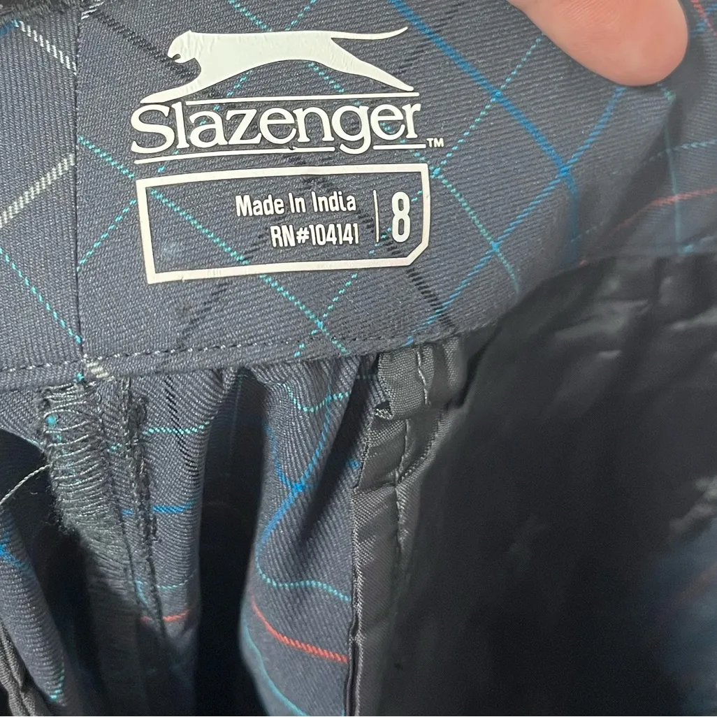 Slazenger NWT  Ardee Slim Plaid Golf Pants size 8 - Image 3