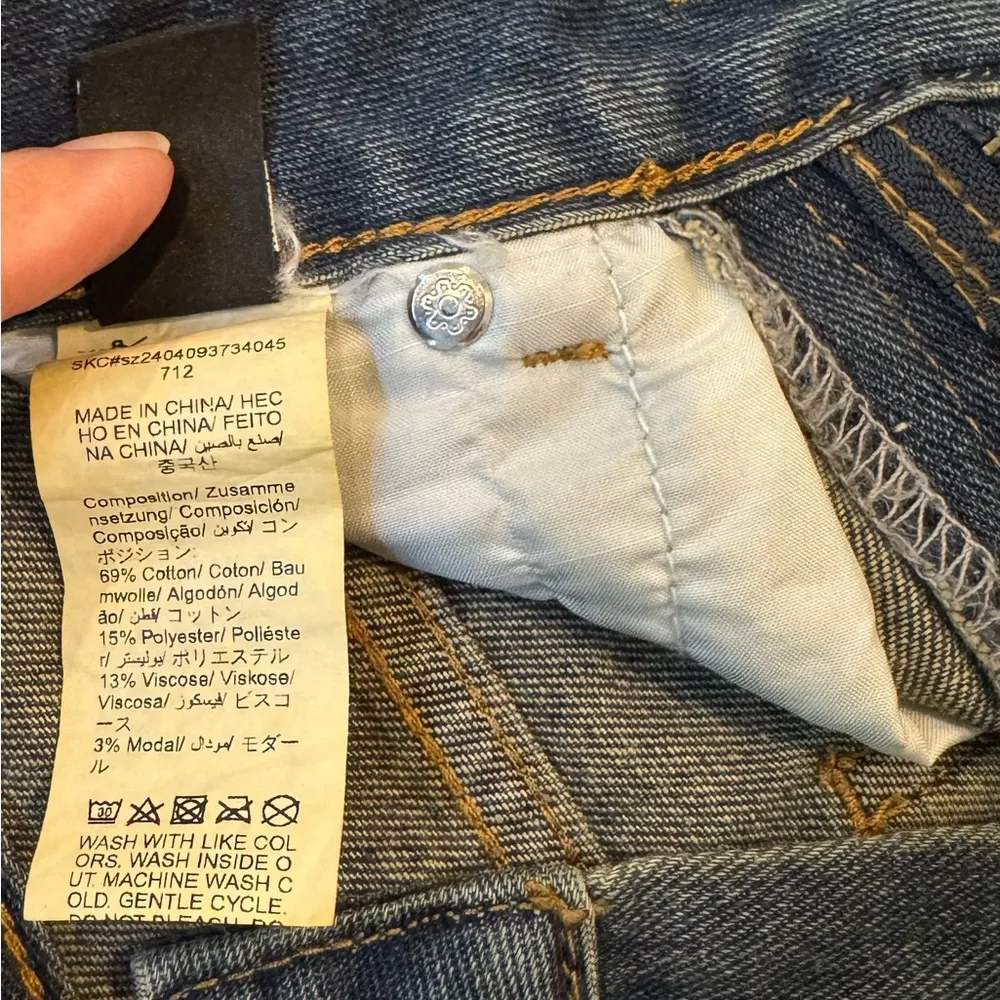 Dazy Wide Leg Shorts M Festival Concert Streetwear minimalist everyday denim Blue Size M - Image 8