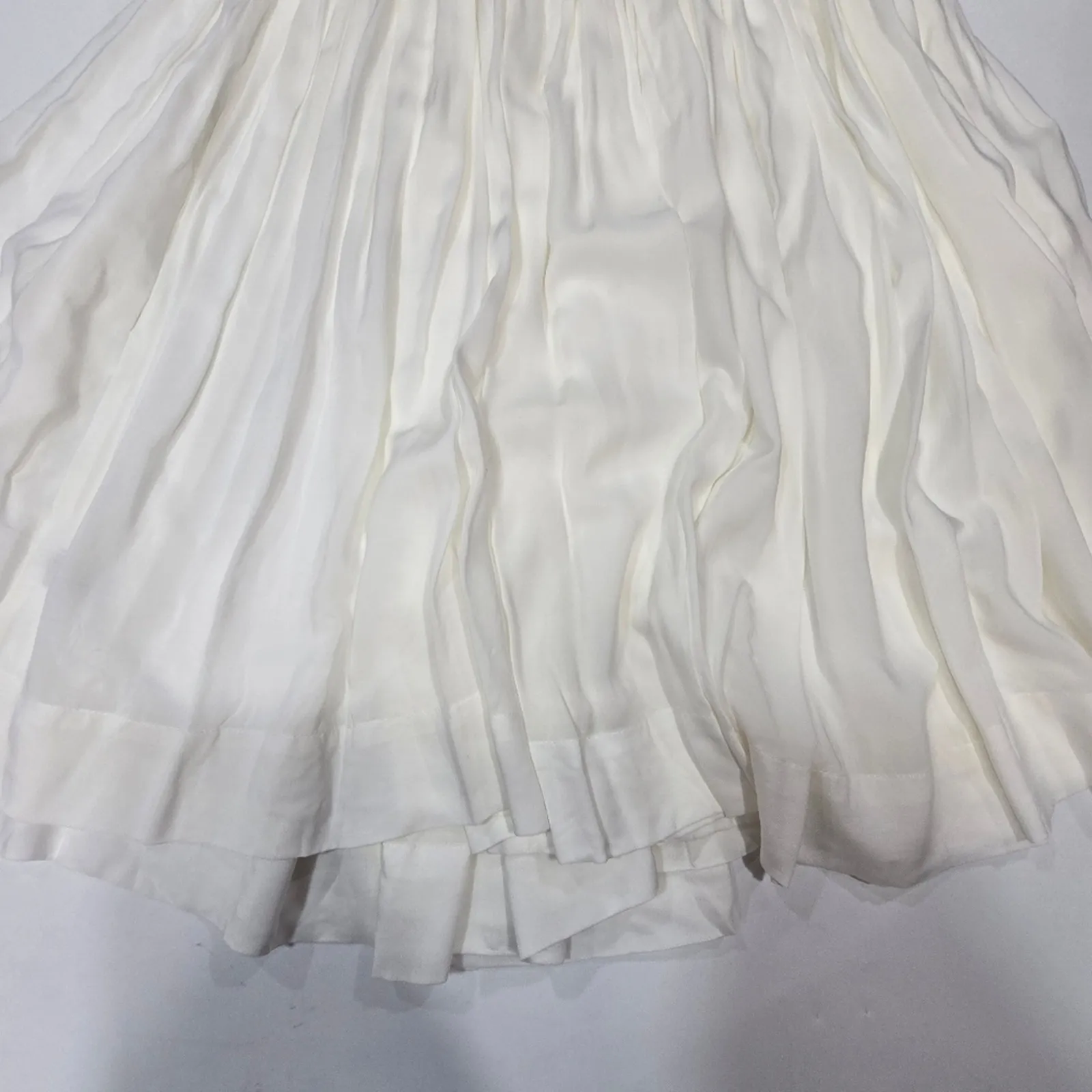 LPA Tie Strap Babydoll Dress in White Small - Image 10