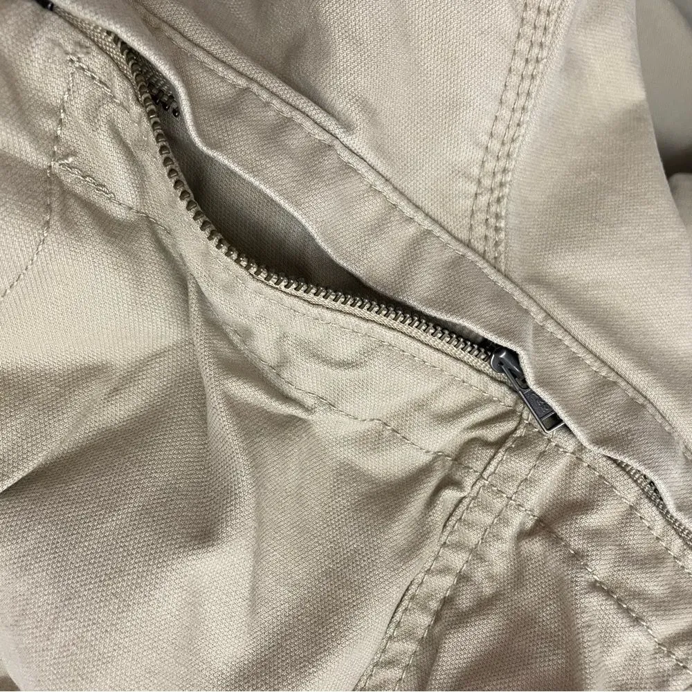 NWT GAP Hooded Belted Cotton Twill Classic Trench Coat in Favorite Khaki Size XS - Image 9