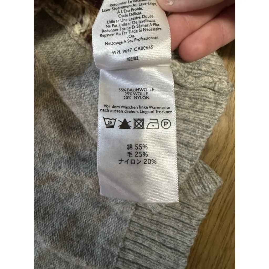 Eddie Bauer XXL Aztec Wool Blend Toggle Cardigan Sweater Cozy‎ Country City VTG - Image 12