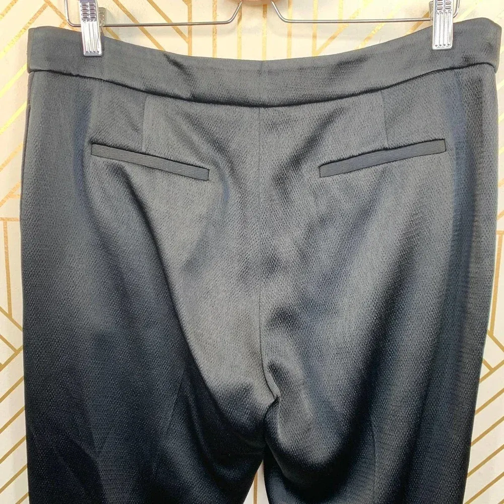 MSGM Milano Classic Black Silky Cropped‎ Trousers Size 12 - Image 6