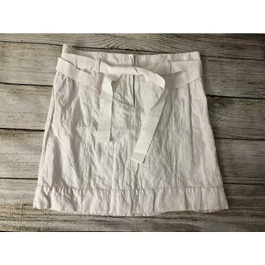 NWT Ann Taylor Loft Skirt White Size‎ 0 White Mini - Image 5