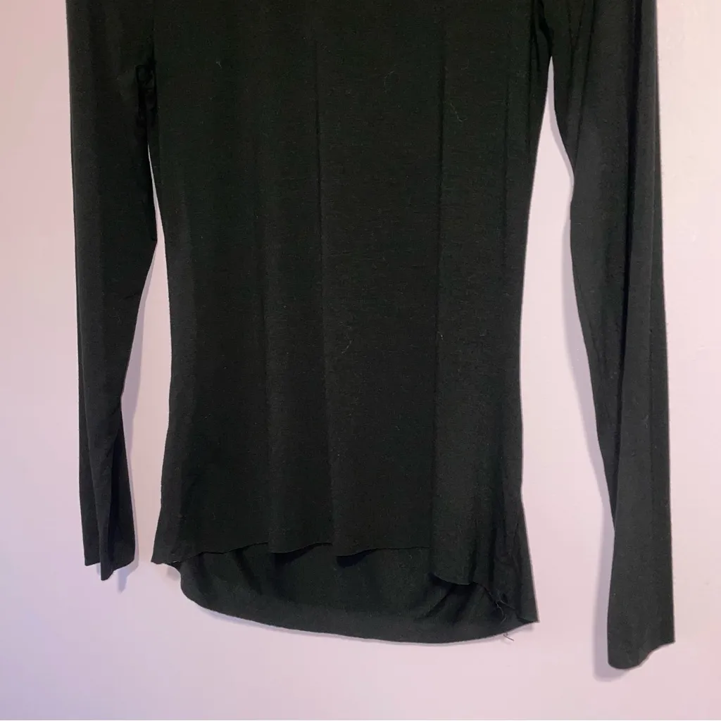 Three Dots Turtleneck Long Sleeve Tee Women M Neutral Minimalist Normcore Basic - Image 8