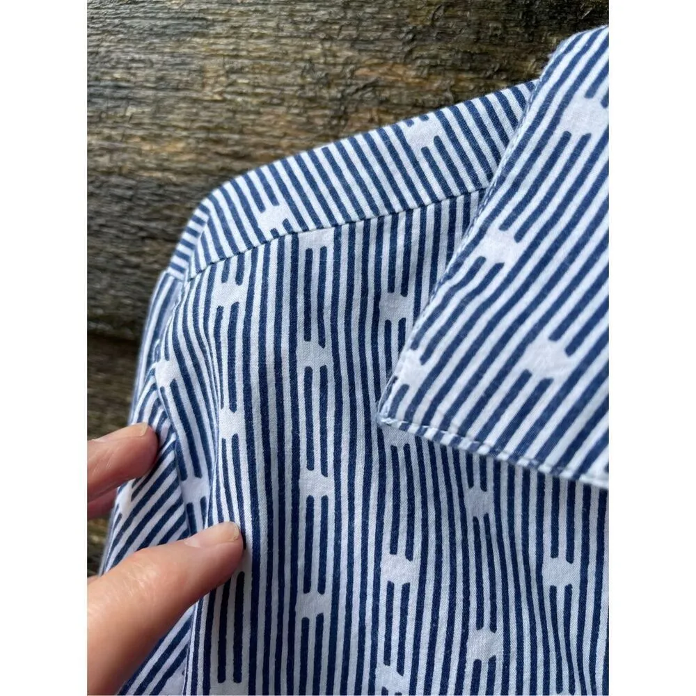 Chadwick’s size M button front high low 100% cotton pockets relaxed fit. - Image 3