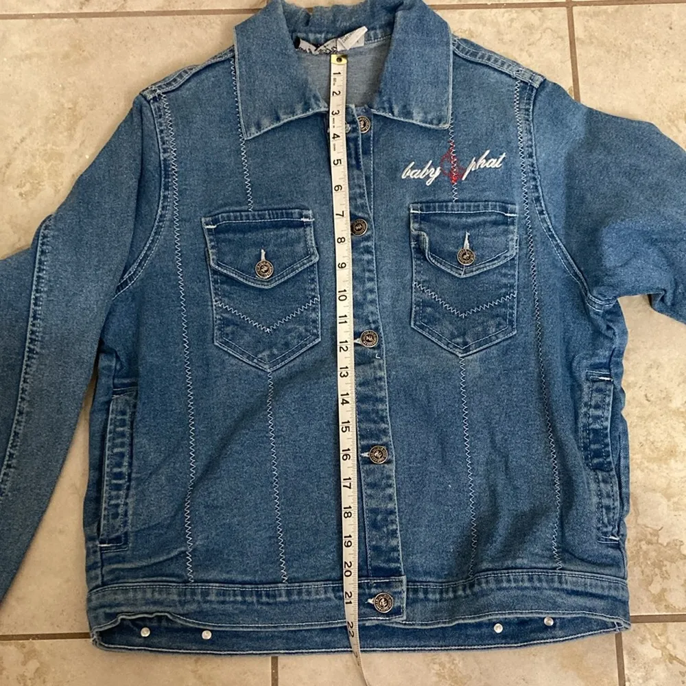 Y2K Baby Phat Embroidered Denim Jacket - Image 10