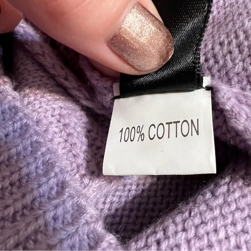 Shein Knit Sweater Vest Light Purple S - Image 10