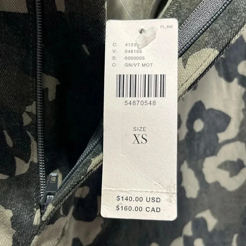 NWT Anthropologie Amadi camo pants xs floral green camouflage pants 100% cotton - Image 10