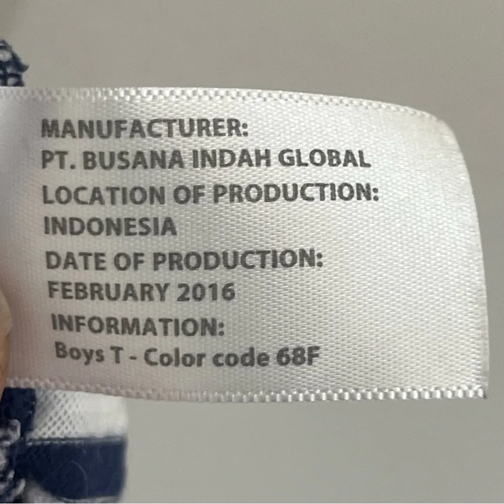 Women’s Eddie Bauer Striped‎ Cropped T-shirt Size Large Blue & White - Image 6