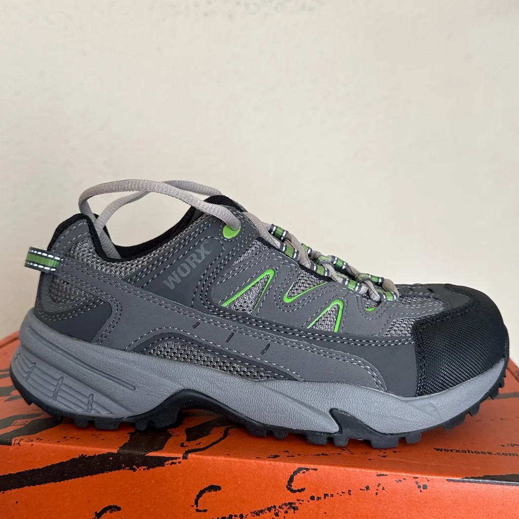 WORX Red Wing Women's Shoes Size 9.5 M Steel Toe‎ Slip Resistant 5111 Work Gray - Image 2