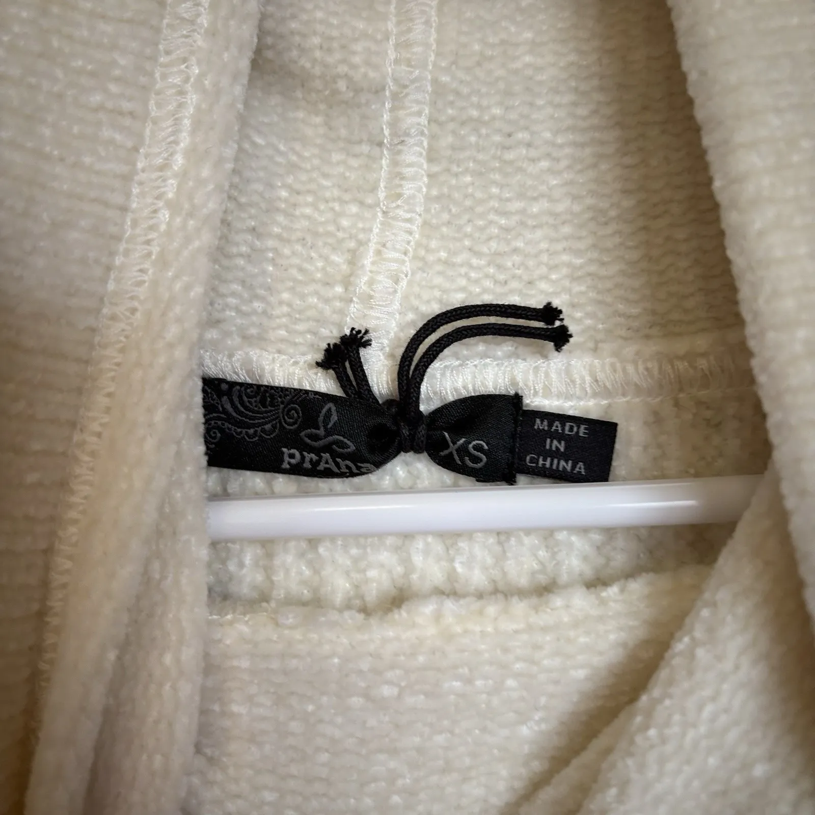 Prana Chavaney‎ Soft White Cowl Neck Long Sleeve Sweater Pullover Extra Small - Image 5