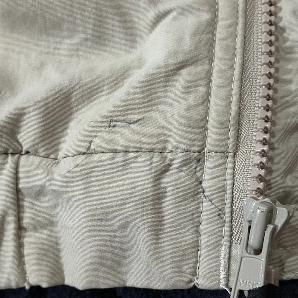 Eddie Bauer Khaki  Bomber Jacket - Image 7