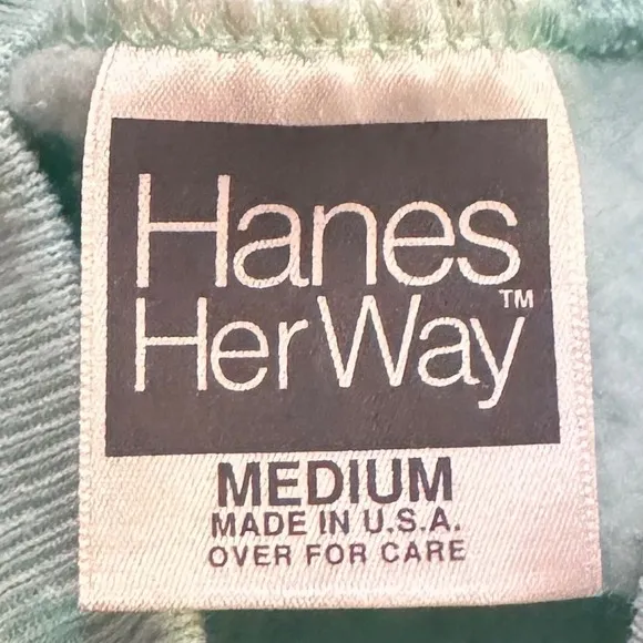 Vintage spring Bunny Applique Sweatshirt Pastel Whimsical Easter teacher Blue Size M - Image 3