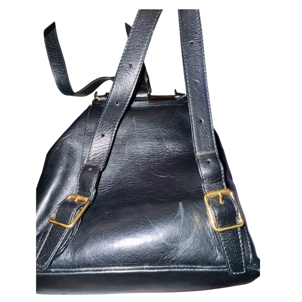 Gucci  Black Leather Bamboo Mini Backpack - Image 11