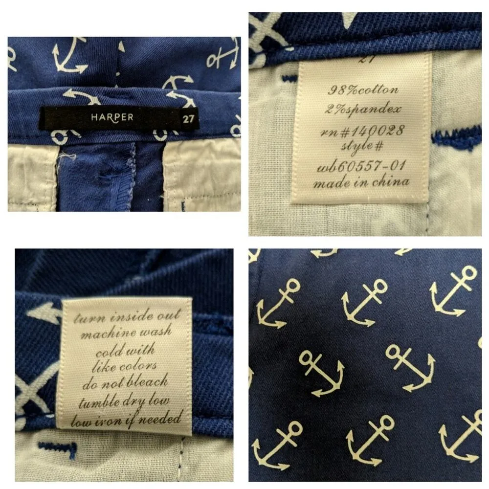 Harper Anchor Printed Shorts - Sz 27 - GUC - Image 7