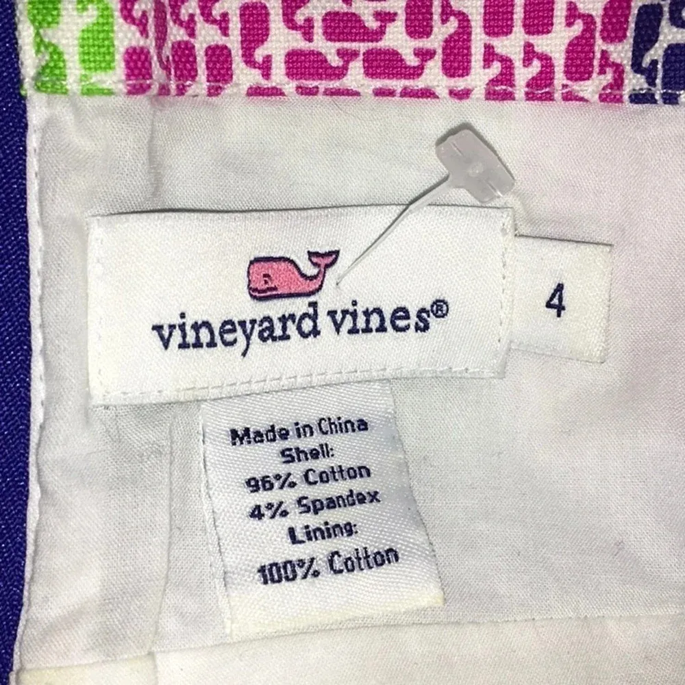 Vineyard Vines Aurora Whale Patchwork Multicolor Strapless Dress Size 4 NWOT - Image 4