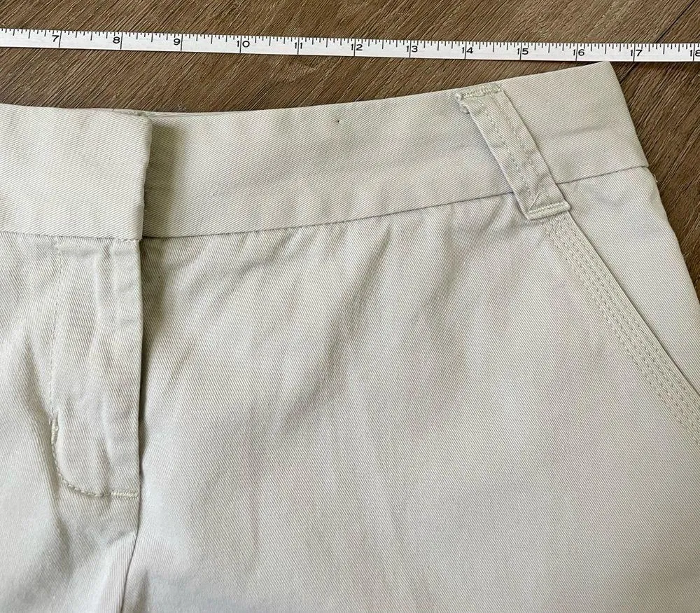 J. Crew Beige City Fit Chino Classic Twill Shorts 5 in Inseam ~ Size 10 - Image 13