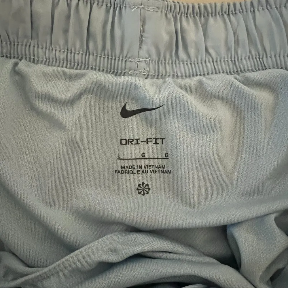 Nike Womens Large Dri-Fit Tempo Brief-Lined Running Short Light Armory‎ Blue New - Image 10