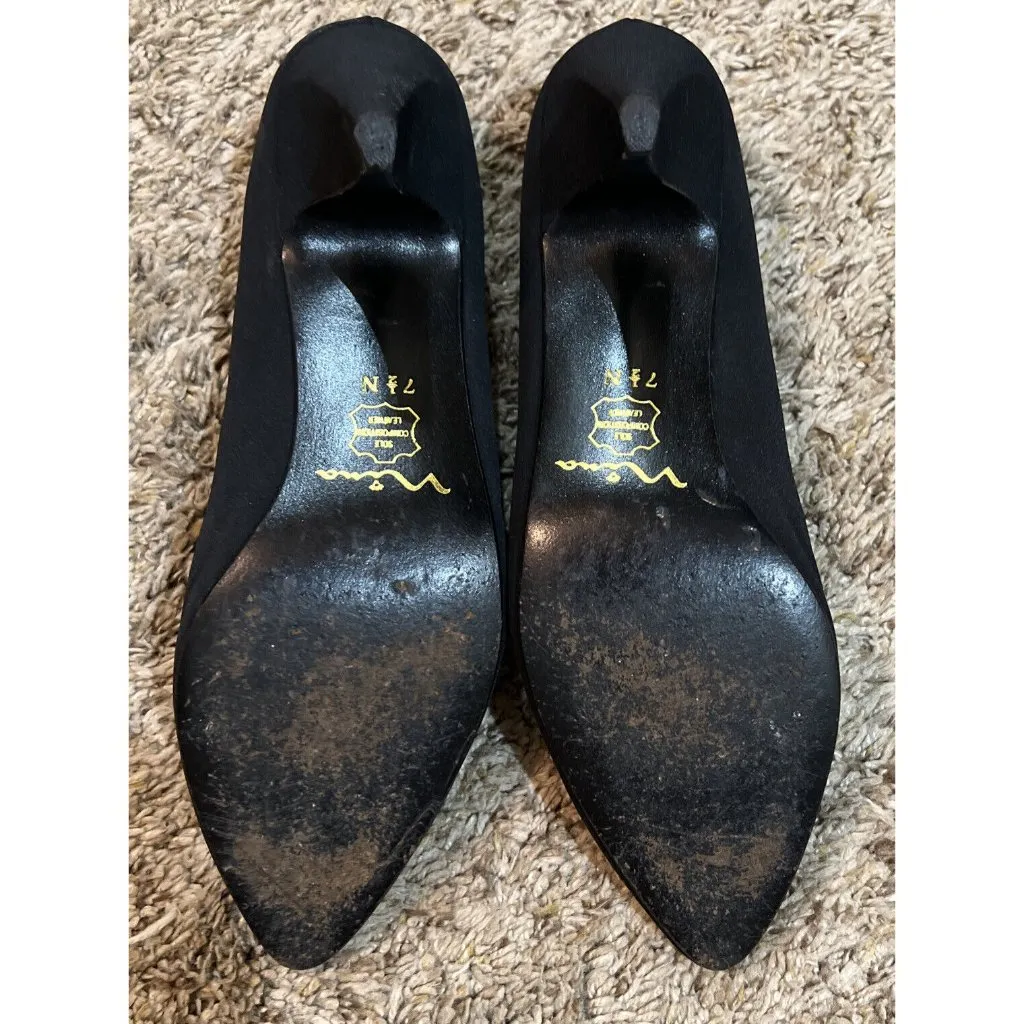 Nina 3” Classic High Heel Shoes ~ Black Size 7.5N - Image 7