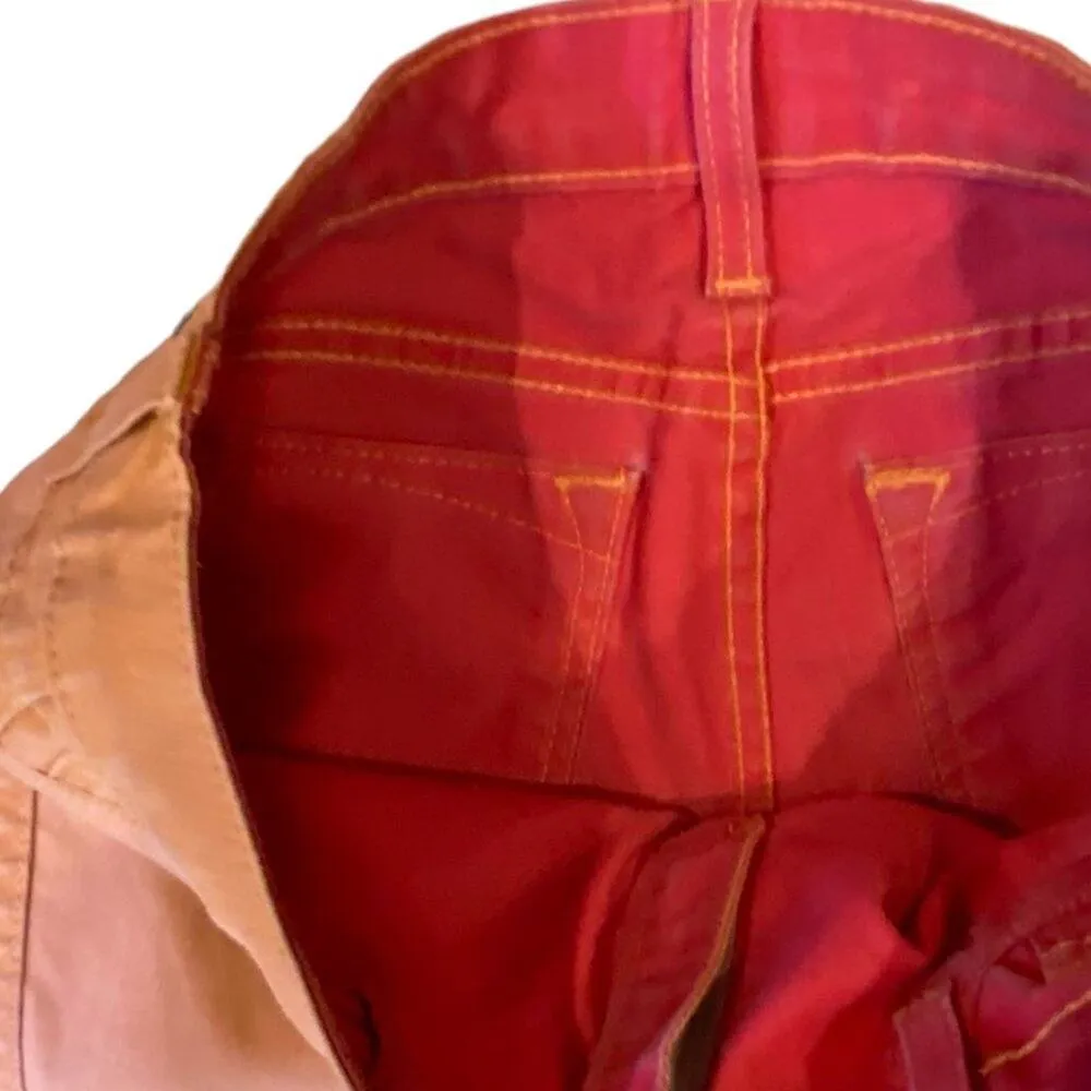 BLEULAB Reversable Orange & Red Denim Jeans Pants ~ Women's Size 27 Legging NWOT - Image 6