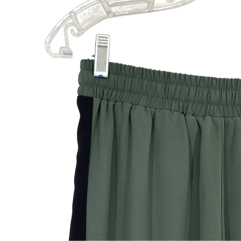 ASOS Pull On Track Pants With Contrast Panel in Washed Green - Image 7