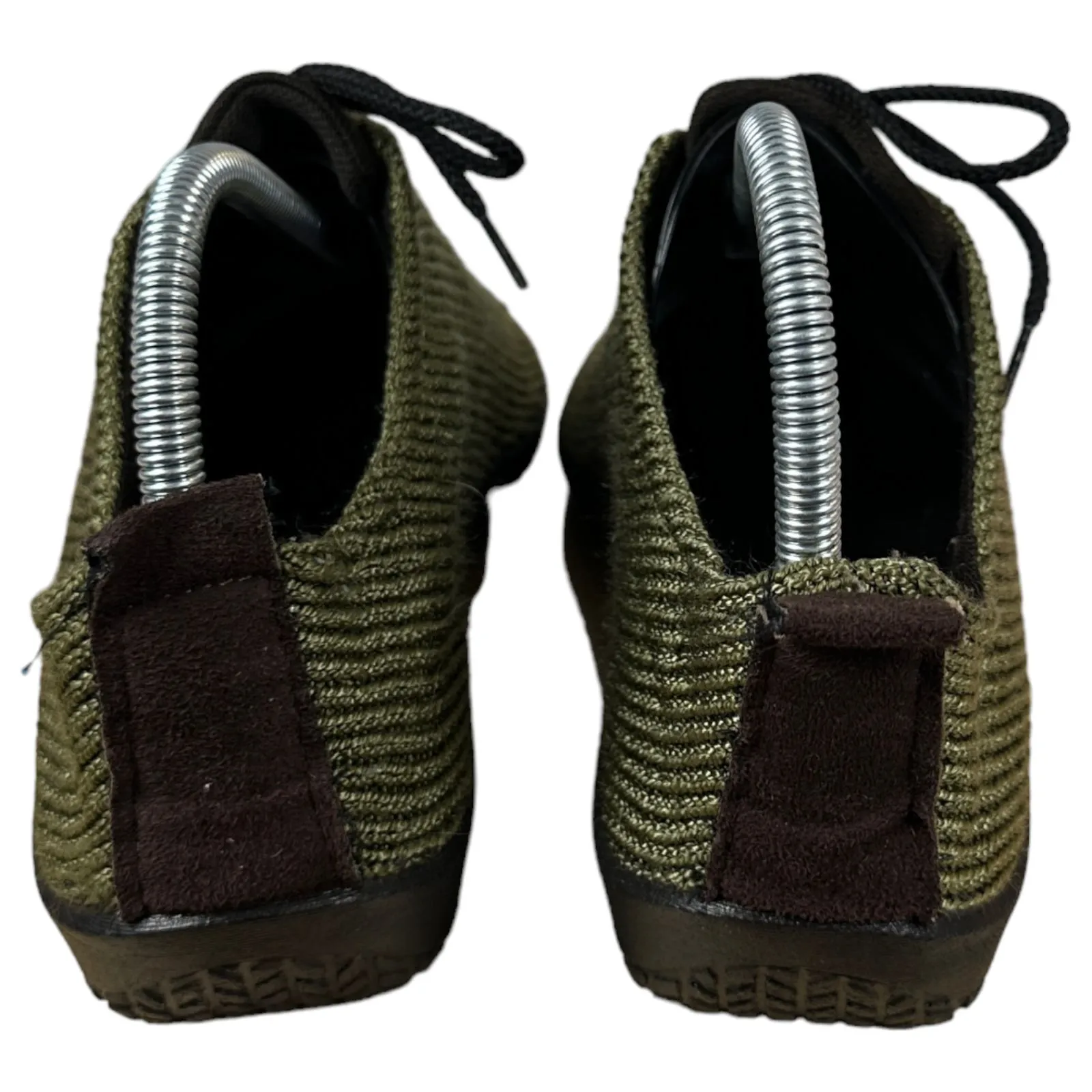 A'rcopedico Green Knit Crochet Lace Up Sneakers Women's Size 42 US 10.5 - Image 5