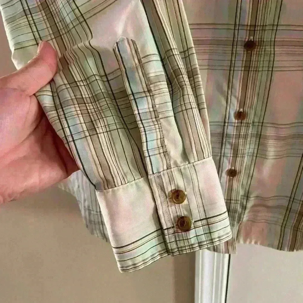 Pendleton button front shirt plaid with pockets 100% cotton 16 Petite - Image 4