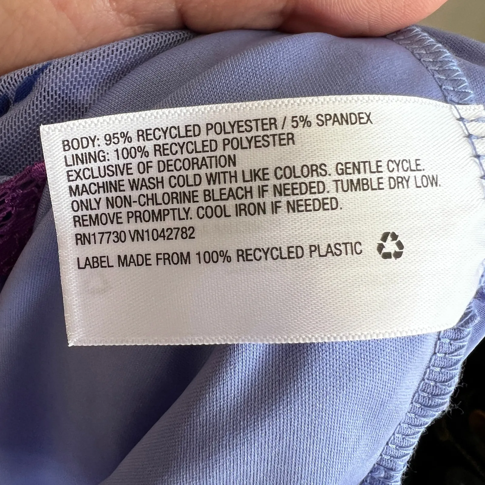 Purple Floral Lace Babydoll Dress Sheer Mesh Y2K 2000s Fairy Grunge Coquette XXL - Image 4