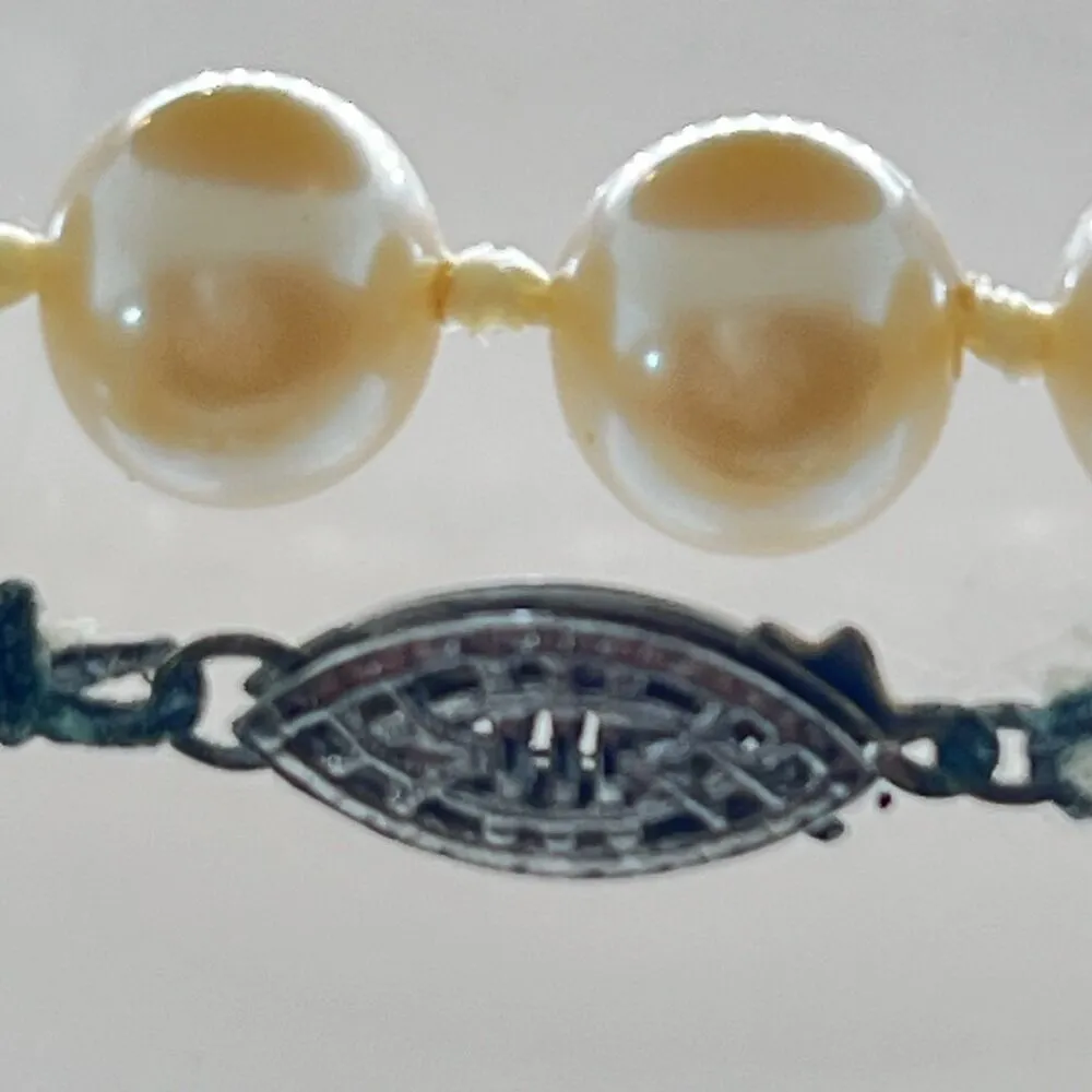 VTG Champagne Colored RICHELIEU 38" Simulated/Faux Pearl Necklace - Image 6