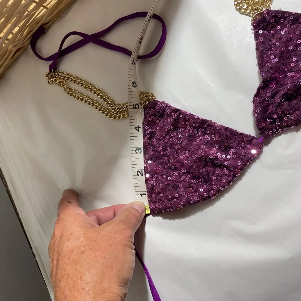 Beach Bunny  Everything That‎ Glitters Bikini Top nwt - Image 12