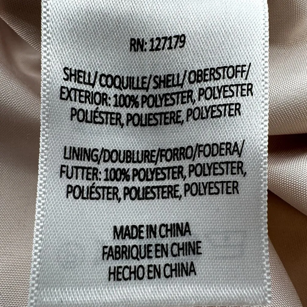 Jenny Yoo Inesse Chiffon Bridesmaid Dress Blouson Spaghetti Maxi Soft Blush 10 - Image 4